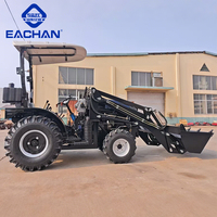 Tracteur haute performance 4 roues motrices 80 CV CE EPA Euro 5 pour travaux de jardinage, travaux de construction, aménagement paysager, tracteur diesel hydraulique