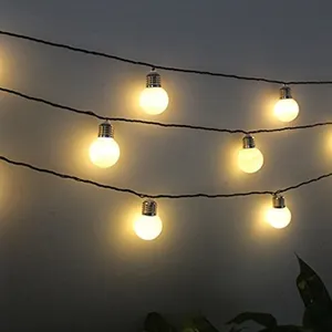 Newer Project Dijual Natal Dekorasi Taman Teras Gantung Tahan Air Lampu Peri Outdoor Solar Powered Led Jaringan String Light