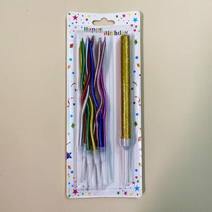 Kit de bougies <span class=keywords><strong>fontaine</strong></span> dorée Twisty Spiral Candles Cake Topper Sparkler pour la décoration d'anniversaire d'anniversaire de mariage d'anniversaire - Product Image 4