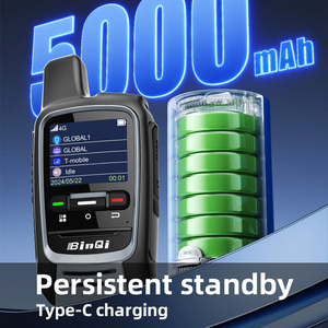 BinQi 300 Mini 4G LTE Walkie Talkie Portátil con Tarjeta SIM, Intercomunicador Inalámbrico Móvil, Llamada PTT Global, Plataforma Gxin, Transporte Empresarial - Product Image 2