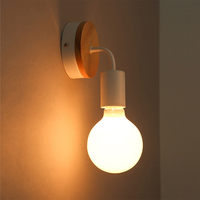 Lampe murale traditionnelle en métal E27 noire, lampe murale rétro pour restaurant, support de lampe murale E27 pour intérieur