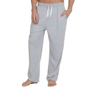 Pantalon de détente pour homme en tissu bouclé épais, durable et confortable pour se détendre toute l'année, confort maximal et usage domestique durable. - Product Image 1