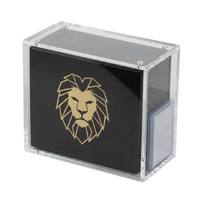 Wanrou TCG Boîte de Présentation Magnétique Rectangulaire Moderne en Acrylique, Imprimée UV et Résistante aux UV, pour Boîte d'Entraînement d'Élite (ETB) et Stockage de Cartes de Collection