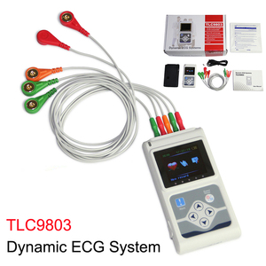 <span class=keywords><strong>CONTEC</strong></span> 3 canaux Holter ECG Equipment 24-Hour Record EKG Machine Portable Electrocardiogramme - Product Image 3