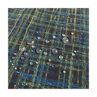 Tissu de veste d'extérieur confortable et doux en suède 100% polyester, imperméable, imprimé, personnalisé en usine