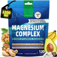 Capsules de magnésium complexe en marque privée OEM, 10-en-1, magnésium élémentaire, complément pour le sommeil, la relaxation musculaire, le soutien du cœur et des os