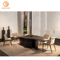 Bricolage à faire soi-même, table de luxe moderne, 6 sièges, en verre trempé hexagonal, pour banquet, ensemble de tables pour mariage