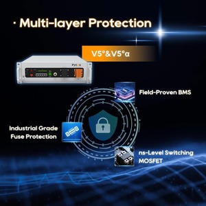 Batería de Ciclo Profundo Pytes de 51.2V 48V 100Ah 200Ah 5kWh 10kWh, Batería Doméstica Montada en Rack con BMS Inteligente - Product Image 5