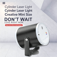 Luz Láser Cilíndrica para Escenario, Patrón RGB, Control Remoto, Activación por Sonido, Luz para Fiestas, Discotecas, Bares, Clubes, Hogar, Cumpleaños, Decoración Navideña
