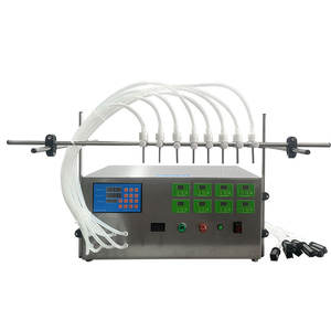 Máquina llenadora de diafragma de 8 cabezales GZL para dispensar agua, bebidas y aceite - Product Image 2