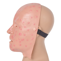 Masque anatomique en PVC pour démonstration de lésion faciale de la variole légère, pour l'enseignement scolaire avec simulation humaine réaliste