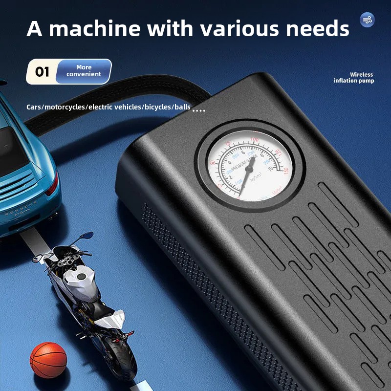 Tire Inflator Portable Air Compressor - 150 PSI with Cord 12 V Supply