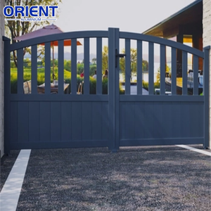 Portes de sécurité coulissantes motorisées par allée Portes principales électriques en aluminium d'école Porte extérieure d'usine - Product Image 4