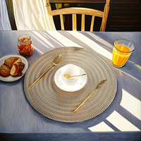 Napperon de table moderne en plastique, imperméable, antidérapant, isolant thermique, pour cuisine, décoration de table domestique de haute qualité