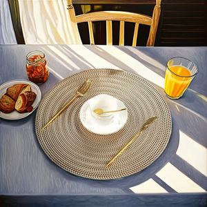 Modern Simple Plastic Table Mat 5mm Eco-Friendly Kitchen Waterproof Non-slip Heat Insulation <b>Placemat</b> High Household Tableware - Product Image 3