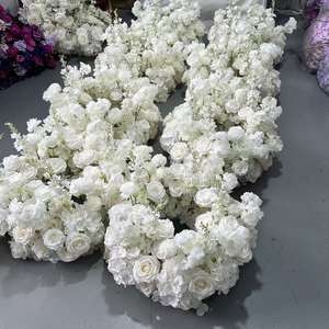 Centro de Mesa de Flores Artificiales Blancas de Alta Calidad GreenLife Factory de 60 cm para Decoraciones de Hoteles y Fiestas - Product Image 5