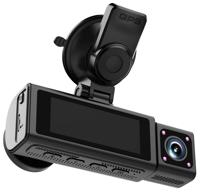 Dash Cam 3 Kanal 4k 3-CH Dashcam Mobil DVR WiFi GPS G-Sensor Mode Parkir Kamera Dasbor 4k Dash Cam Depan dan Belakang 4k Car Dvr