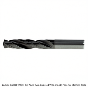 Ttake Carbide <b>Drill</b> Bit TA1044 5xD Nano TiAlN Coated With 4 <b>Guide</b> Pads For Machine Tools - Product Image 2
