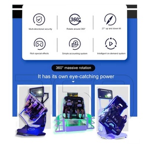360 VR Rotation <strong>Helicopter</strong> Flight Simulator Aircraft <strong>Flying</strong> Machine VR Business Virtual Reality 9D Kids Theme Park Arcade Games - Product Image 4