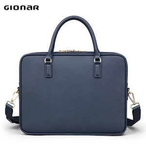 ジオナール カスタムデザイン 人気 ユニセックス ハンドバッグ ハード サファイア 本革バッグ メンズ 弁護士 医師 ブリーフケース 14インチノートパソコン対応 - Product Image 5