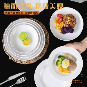 Platos de melamina Xiangyuan, platos redondos de plástico para cenar, platos comerciales, platos para comida rápida, platos para restaurantes de hot pot. - Product Image 3