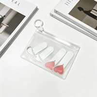 Pochettes à fermeture éclair A4-A7 en PVC transparent imperméable pour documents, sacs de classement pour l'organisation de l'argent et du budget