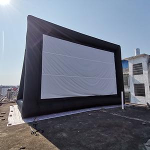 Pantalla de proyección trasera inflable, proyector de TV, Teatro inflable para exteriores, cine comercial, pantalla de película hinchable negra grande - Product Image 2