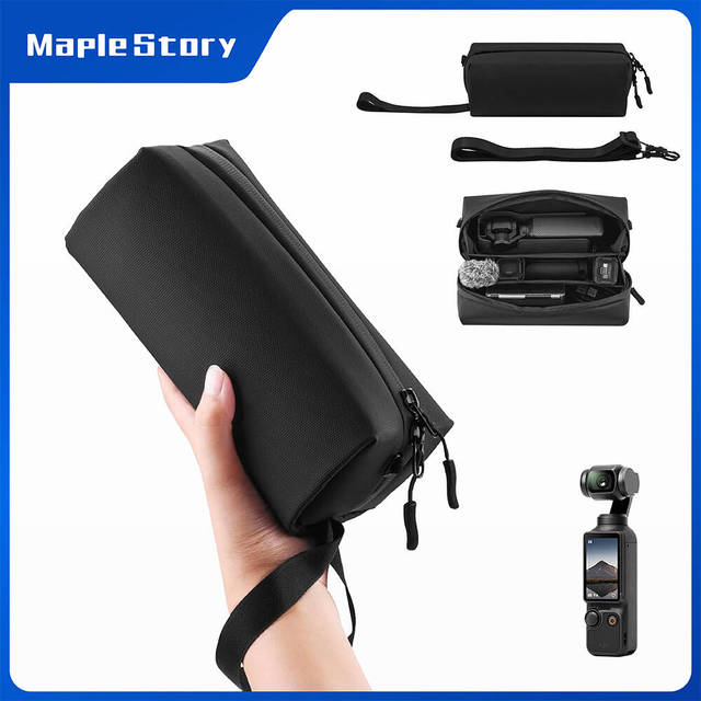 VALUEWIN Nylon Waterproof Anti-Scratch Camera Case for Osmo Pocket 3/Insta360/ 10-Portable Soft Protective Travel Bag