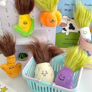 Porte-clés <span class=keywords><strong>en</strong></span> peluche <span class=keywords><strong>en</strong></span> forme de poupée de légume mignonne, maïs et pousses de bambou, ornements à suspendre pour <span class=keywords><strong>sac</strong></span> - Product Image 3
