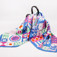 Écharpes en Soie Pure pour Femmes, Imprimées sur un Seul Côté, 90x90cm, Nouvelle Collection Populaire, Haute Qualité, Vente en Gros/Sur Mesure
