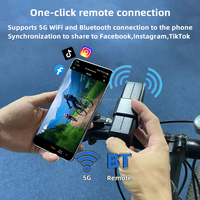 Caméra de casque de vélo Firefly Q8 étanche IP67 avec résolution 4K, Wi-Fi et paramètres via application pour la chasse et le cyclisme