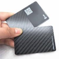 Individuelles Logo Carbon Premium Visitenkarte RFID NFC Geschäftskarte