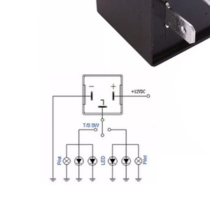 Relé de Luces de Emergencia Automotrices de 12V CF13 CF13JL EP34 de 3 Pines para Reemplazo y Reparación de Señales de Giro de Uso General - Product Image 1
