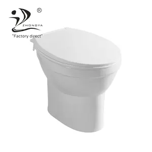 ZHONGYA factory hotsale cheap Philippines competitive price bathroom tankless ceramic simple Southeast Asia hand flush toilet