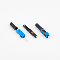 Conector Rápido de Fibra Óptica Aoptke SC APC Modelo W01/W02 para Terminación de Campo de Cable de Fibra Óptica FTTH