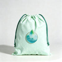 Sac à cordon personnalisé avec logo, motif lapin mignon, pochette de rangement réutilisable pour cadeaux, fêtes et organisation quotidienne