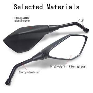 Rétroviseurs universels pour guidon de moto ou scooter de 7/8 pouces, produit de qualité supérieure - Product Image 3