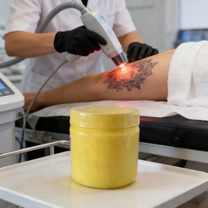 브랜드 창립 무료 테스트 팩 90% 무통 문신 크림 문신 용품, 아트 & 문신 스튜디오 전문가를 위한 PMU 애프터케어 - Product Image 2