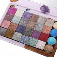 Palette de fards à paupières vide personnalisable avec logo DIY, emballage de palette cosmétique effet caméléon, couleur personnalisée acceptée, étui de maquillage marque privée