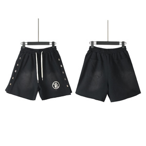 Shorts décontractés de haute qualité 320g de la marque américaine Hellstar, effet délavé et vieilli, pour hommes et femmes, Ius - Product Image 5