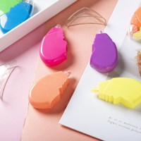 Surligneurs 2 en 1 Marqueurs de coloriage en forme de cœur Marqueurs de poche Marqueurs empilables et amovibles avec logo personnalisé pour étudiants et enfants