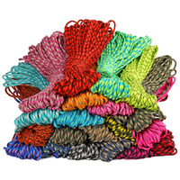 Vente en gros 4mm corde de parachute en nylon tressé 7 brins 100m cordon de survie porte-clés 550lbs camping en plein air escalade accessoires sacs