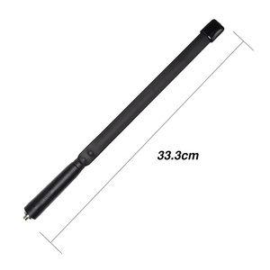 Antena HHTX VHF UHF Antena plegable CS táctica de doble banda-<span class=keywords><strong>Baofeng</strong></span> <span class=keywords><strong>UV9R</strong></span> Walkie Talkie Antena 30 cm - Product Image 2