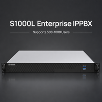 Yeastar S1000L - PBX IP d'entreprise - 1000 utilisateurs - 300 appels simultanés - 400 lignes VoIP - Alimentation simple - Utilisation en entreprise de grande taille