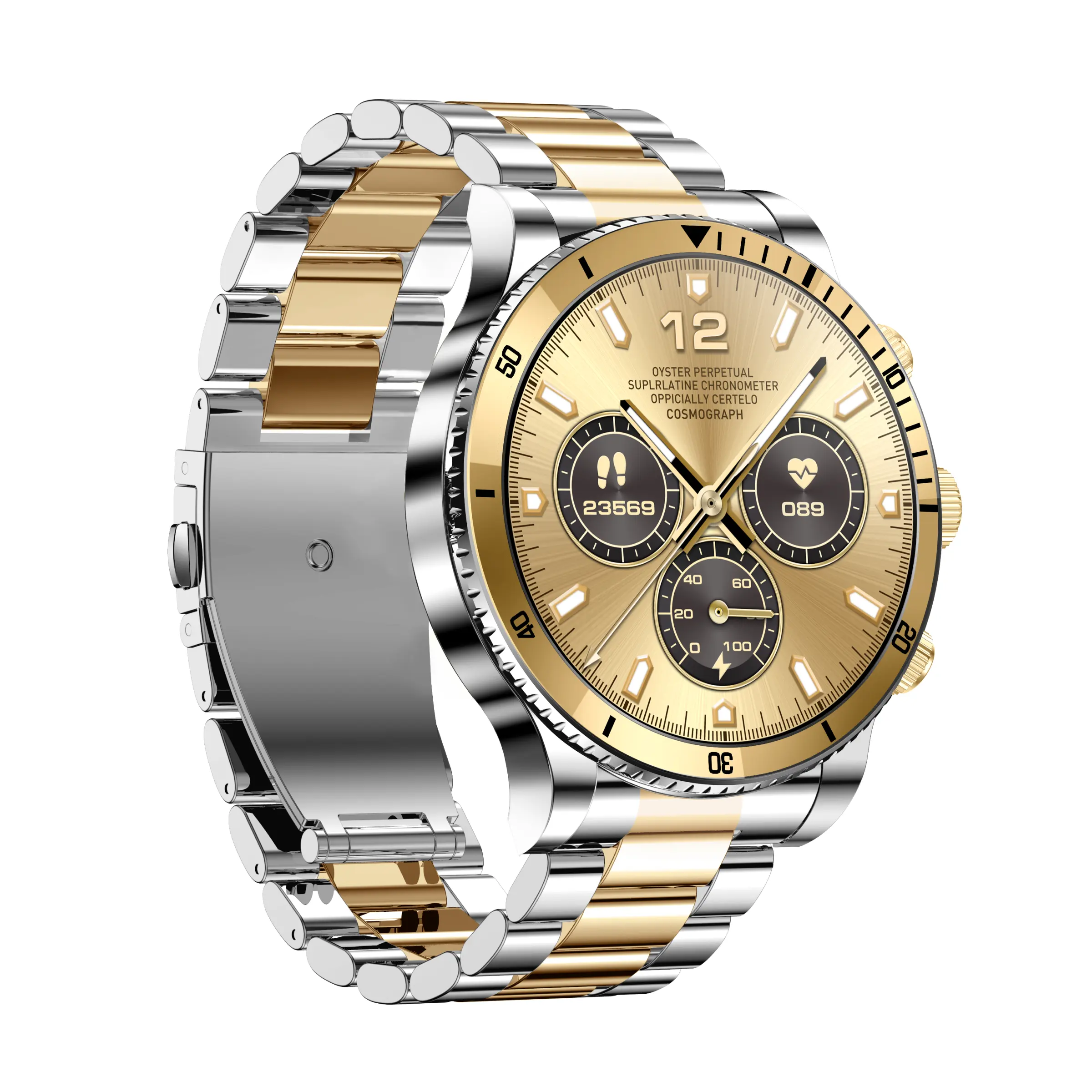 Reloj inteligente redondo L67pro de lujo dorado de acero inoxidable para hombre, dispositivos portátiles de lujo X97Pro, relojes inteligentes electrónicos de EE. UU.
