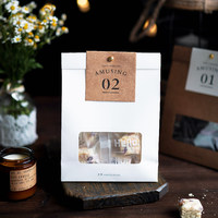 Sacs en papier kraft résistants à l'huile imprimés sur mesure pour boulangerie, pain, café, thé, en-cas, emballage alimentaire, fermeture robuste, design écologique