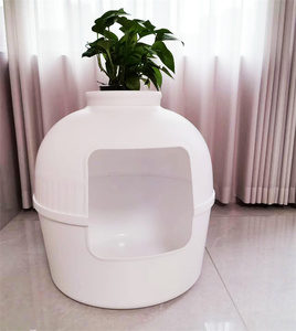 <span class=keywords><strong>Pot</strong></span> <span class=keywords><strong>de</strong></span> fleurs créatif pour litière <span class=keywords><strong>de</strong></span> chat, facile à nettoyer, grande capacité, maison pour animaux <span class=keywords><strong>de</strong></span> compagnie toutes saisons - Product Image 2
