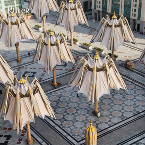 <span class=keywords><strong>Parasol</strong></span> électrique pour mosquée de Médine, <span class=keywords><strong>parasol</strong></span> robuste résistant <span class=keywords><strong>au</strong></span> <span class=keywords><strong>vent</strong></span>, auvent pliable multifonction, <span class=keywords><strong>parasol</strong></span> commercial géant - Product Image 1