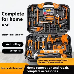 Chine usine électricien Kit de réparation de travail du bois outils ménagers ensemble de perceuse électrique produits de haute qualité <span class=keywords><strong>mots</strong></span> clés - Product Image 2