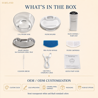 Nouvelle Fontaine à Eau Intelligente Transfrontalière pour Chats, Rechargeable, Sans Fil, à Induction, Distribution Automatique, Protection Contre la Fonctionnement à Sec
